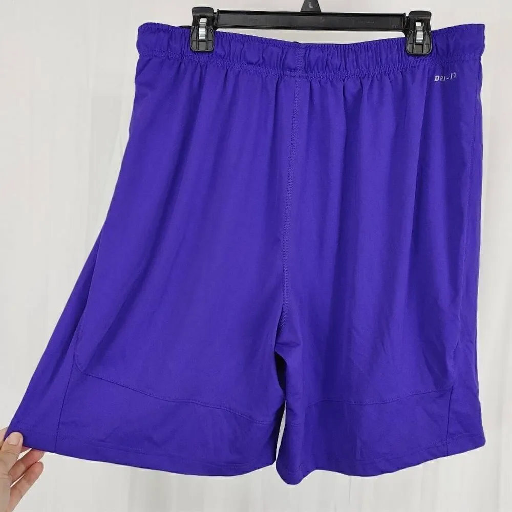 Nike Nwt Purple TTU Hoops Mens Size XXL Basketball Shorts.